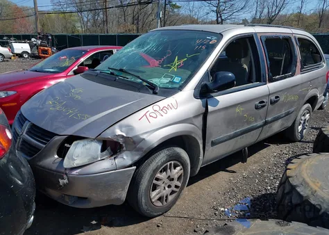 2007 Dodge Grand Caravan Se из США, поврежденный, VIN 1D4GP24R87B254054